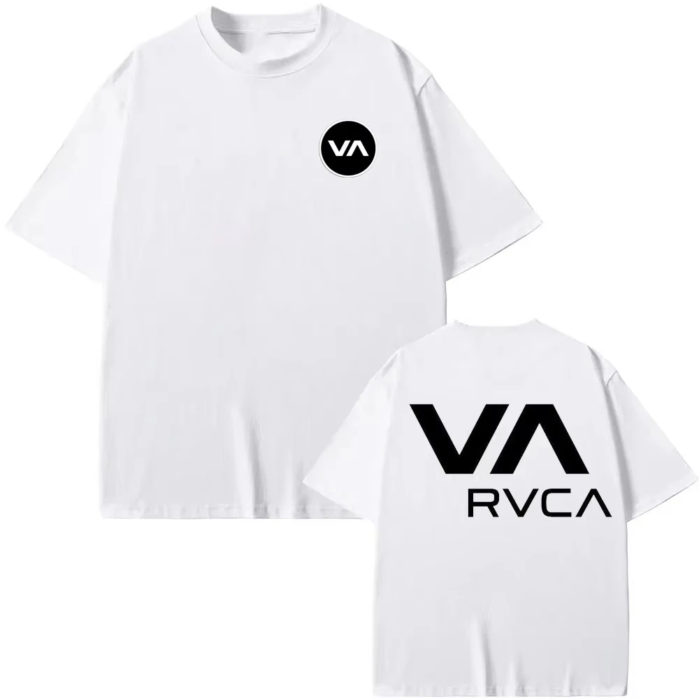 Streetwear Brand Tees - RVCA T-Shirt Schwarzes T-Shirt Sommer Baumwoll-T-Shirt