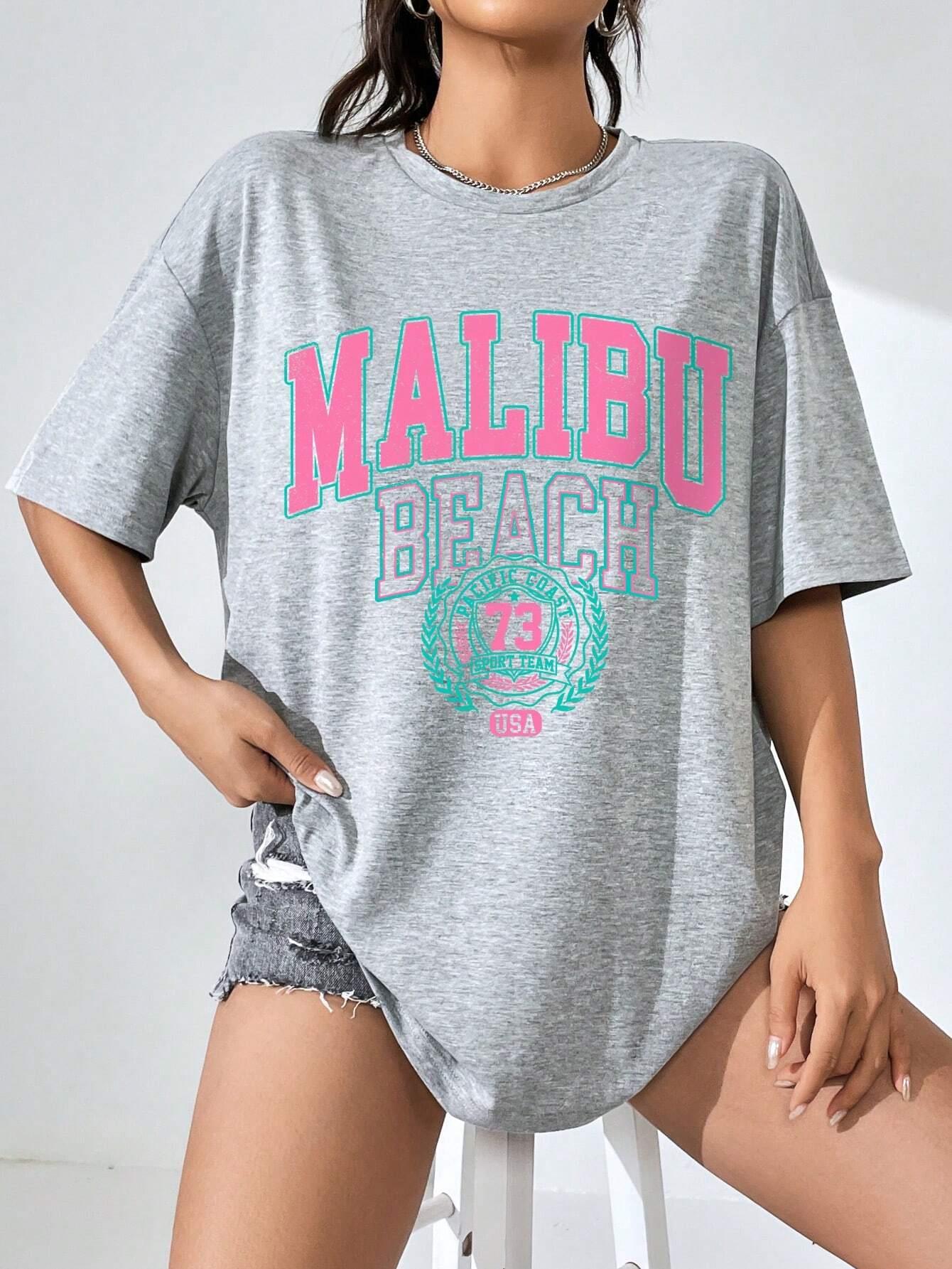 Malibu Strand Brief Drucken Dr – Streetwear Brand Tees Bewertung und Preis