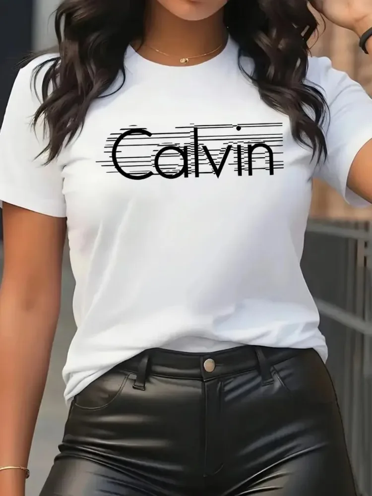 Calvin Damen T-Shirt Freizeit  – Streetwear Brand Tees Bewertung und Preis