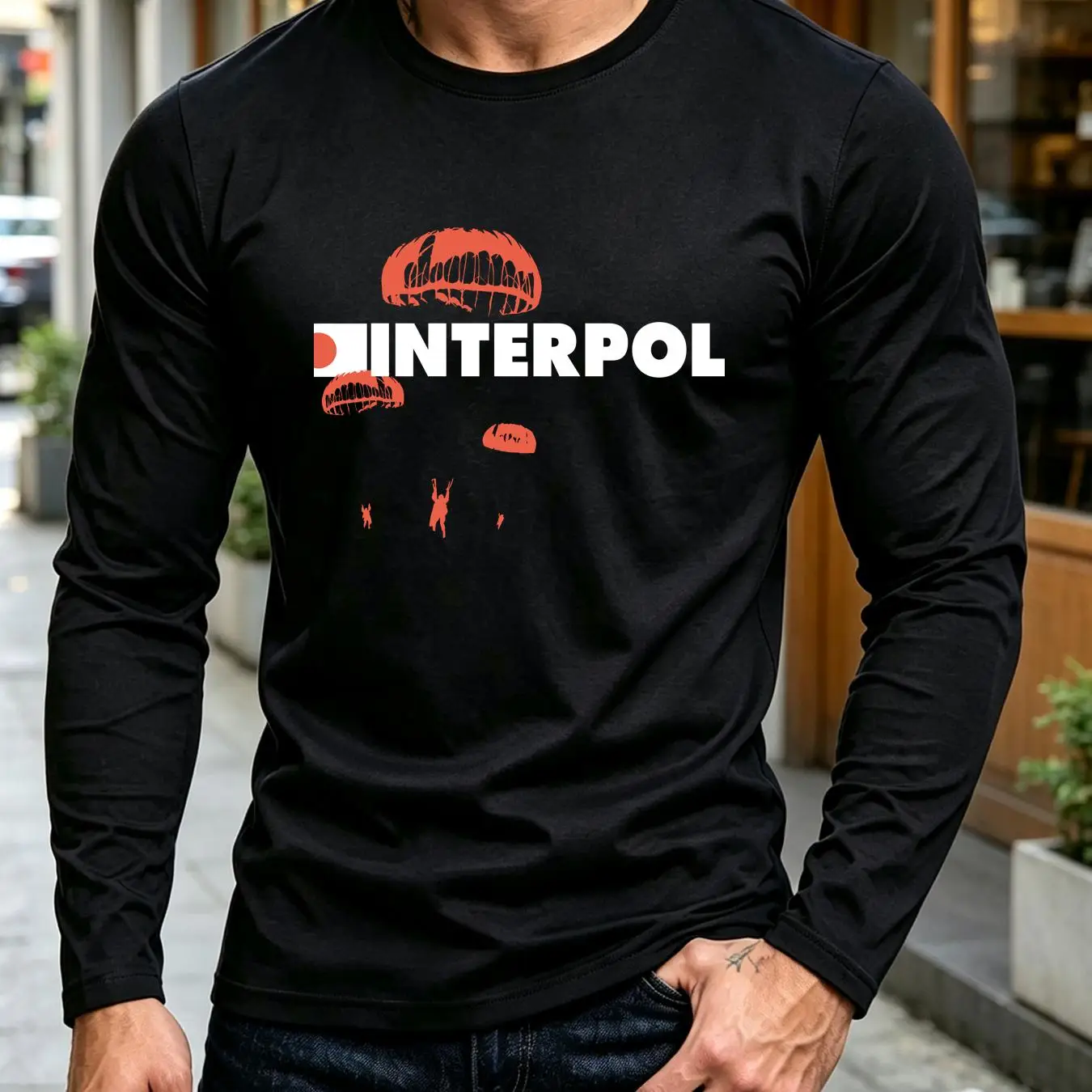 Gewaschenes T-Shirt Interpol B – Streetwear Brand Vintage Bewertung und Preis
